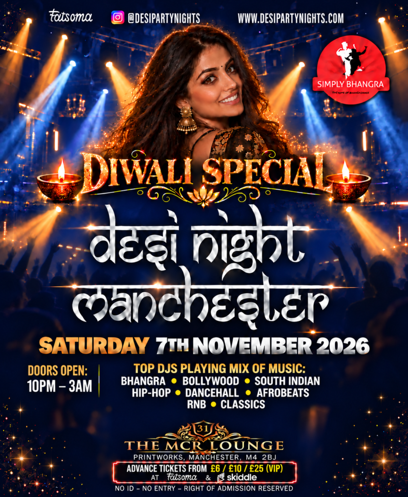 Midnight Navy Desi Night Diwali Flyer